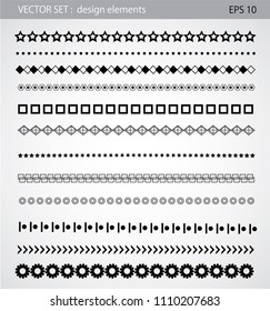 Design line horizontal elements.