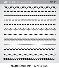  Design line horizontal elements.