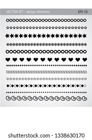 Design line horizontal elements.