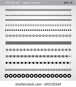 Design line horizontal elements.