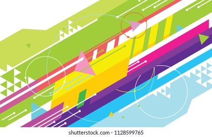 design Line polygon geometric abstract motion background vector