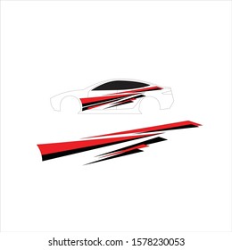 Design a line sticker template for cars.