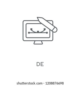 Design linear icon. Design concept stroke symbol design. Thin graphic elements vector illustration, outline pattern on a white background, eps 10.