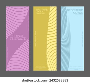 The design of the lines. A template for trending covers, banners, posters, brochures, magazines. Modern creative catalog idea, interior and decor design