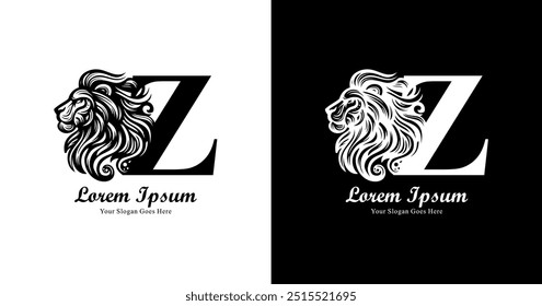 The design of the lion's head logo combined with the letter Z and modern style