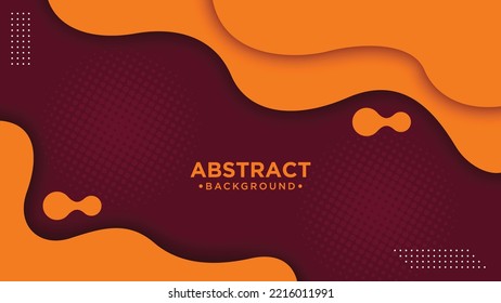 Design with liquid shape. Colorful template banner with gradient color.