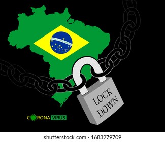 design lock, Coronavirus Locking symbol. the corona lockdown virus keeps the country locked. Key concepts for virus outbreaks.