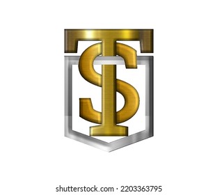 Design Logo 3d Ts By Vector Stock Vector (Royalty Free) 2203363795 ...