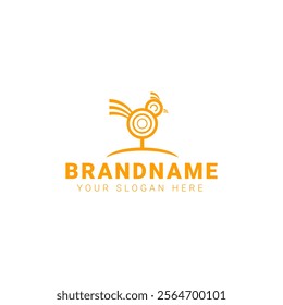 design logo abstract chicken, can be used as your logo