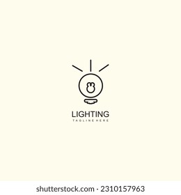 Logo de diseño para publicidad con idea de creatividad