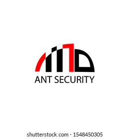 design logo ant security with simple concept