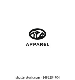 DESIGN LOGO FOR APPAREL PRODUCTS WITH BIRDS AND MOUNTAIN CONCEPTS