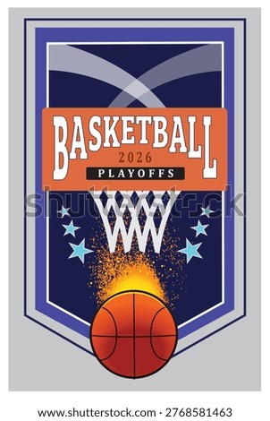 A design logo for basketball playoffs