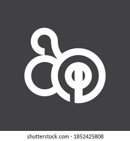 Logo de diseño con concepto de tecnología de bicicletas