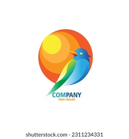 design logo bird vector illustration