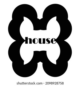 diseño de logotipo con web de concepto en blanco y negro