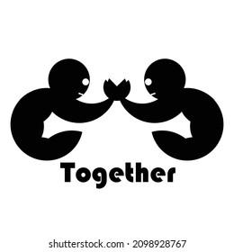 design of logo with black and white concept web
