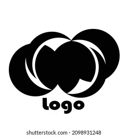 diseño de logotipo con web de concepto en blanco y negro