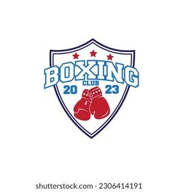 design logo boxing vector illustration
