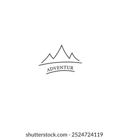 Design logo brand for Mountain climber colour black