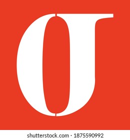 Design Logo Brand Text O and J orance