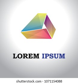 design logo business company abstract creative idea. design modern icon with nice shape for corporate  