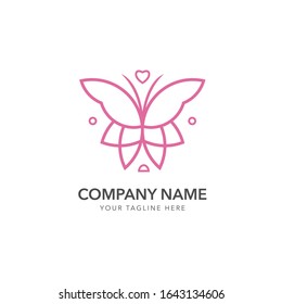 design logo butterfly icon vector