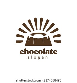 Design Logo cake bakery Chocolate logo design ilustration. Vector EPS 10