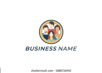 design logo character male and female