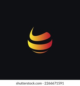 design logo circle abstract can editable and resize