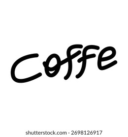 Design-Logo handgezeichnete Kaffeetypologie