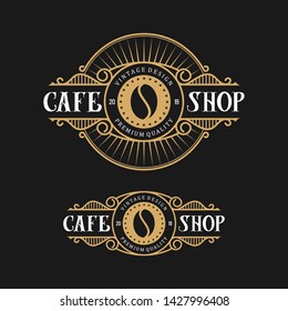 Design logo for coffee, with vintage style