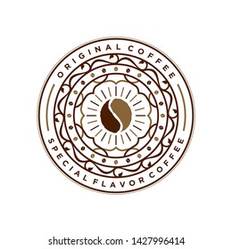 Design logo for coffee, with vintage style
