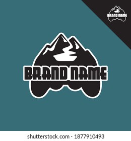 The design logo of a combination of mountain with joystick, logo is easy to remember and easy to apply in various media. A great brand conveying exclusive and professionalism.