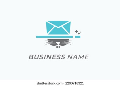 Design Logo Combine Email And Rabbit