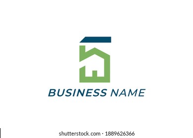 design logo combine home and number 5