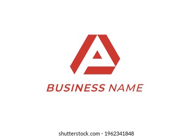 design logo combine letter A and letter P