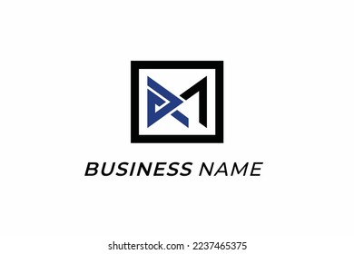 design logo combine letter R and letter M