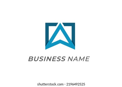 logotipo de diseño combinar marca y brújula