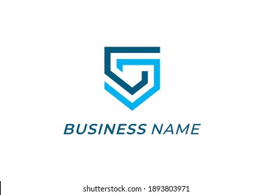design logo combine security and letter G