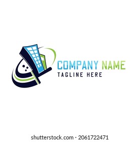 Design logo for companies or institutions engaged in cleaning services, has a simple form