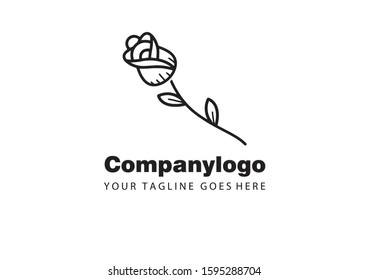 Design Logo Company Black White Stock Vector (Royalty Free) 1595288704 ...