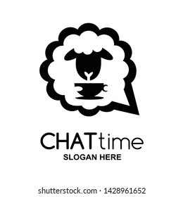 design logo concept of creative short message

