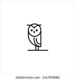 design logo concept owl line