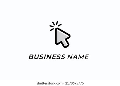 design logo creative arrow click