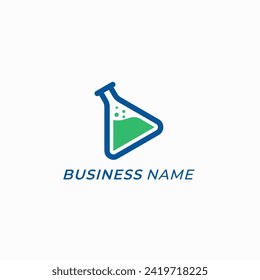 design logo creative bottle lab science