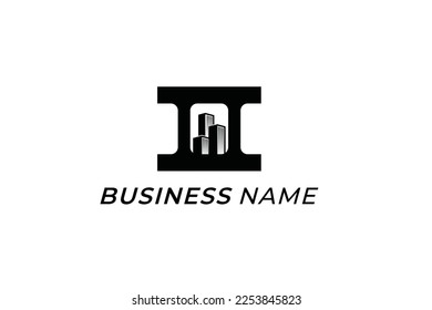 logo de diseño película creativa de construcción y rollo