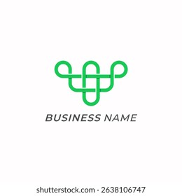 design logo creative connect letter T