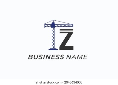 design logo creative construction and letter Z