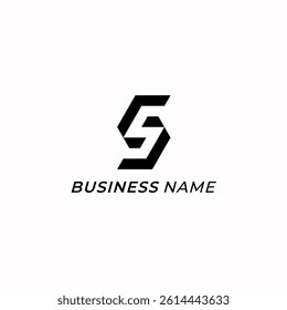 design logo creative digital letter S